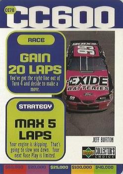 1998 Collector's Choice - CC600 #CC70 Jeff Burton's Car Front