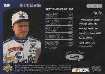 1998 Collector's Choice - Star Quest #SQ29 Mark Martin's Car Back