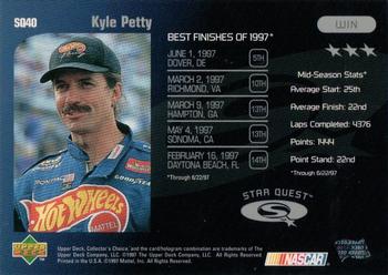 1998 Collector's Choice - Star Quest #SQ40 Kyle Petty Back