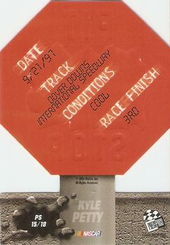 1998 Press Pass - Pit Stop #PS 15 Kyle Petty's Car Back