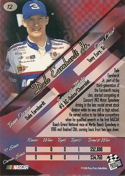 1998 Press Pass Premium #12 Dale Earnhardt Jr. Back
