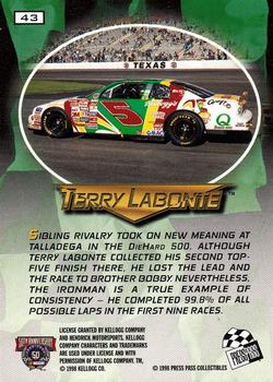 1998 Press Pass VIP #43 Terry Labonte's Car Back