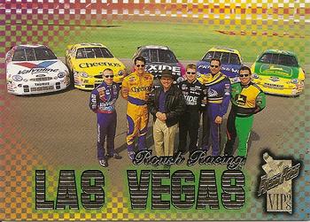 1998 Press Pass VIP #49 Roush Racing (Mark Martin / Johnny Benson / Jack Roush / Jeff Burton / Ted Musgrave / Chad Little) Front