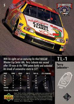 1998 Upper Deck Road to the Cup #5 Terry Labonte Back