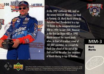 1998 Upper Deck Road to the Cup #100 Mark Martin Back
