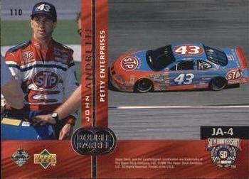 1998 Upper Deck Road to the Cup #110 John Andretti Back