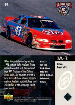 1998 Upper Deck Road to the Cup #80 John Andretti Back