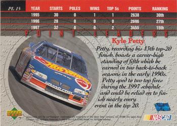 1998 Upper Deck Victory Circle - Point Leaders #PL 15 Kyle Petty Back