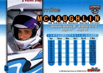 1998 Wheels #54 Mike McLaughlin Back