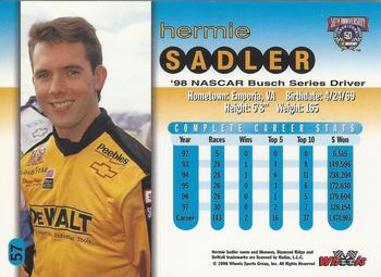 1998 Wheels #57 Hermie Sadler Back