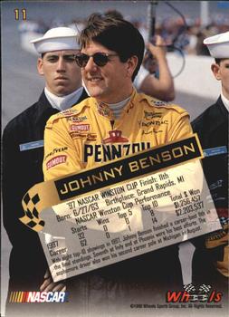 1998 Wheels High Gear #11 Johnny Benson Back