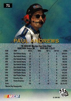 1999 Press Pass #71 Paul Andrews Back