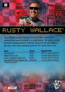 1999 Press Pass #80 Rusty Wallace Back