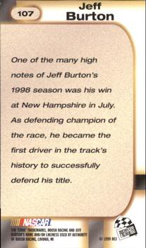 1999 Press Pass #107 Jeff Burton Back