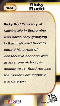1999 Press Pass #123 Ricky Rudd Back