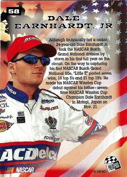 1999 Press Pass #58 Dale Earnhardt Jr. Back