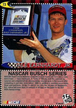 1999 Press Pass #73 Dale Earnhardt Jr. Champ Back
