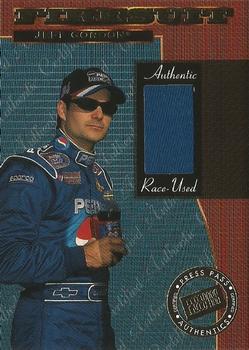 1999 Press Pass Premium - Race-Used Firesuit Cards #FS 1 Jeff Gordon Front