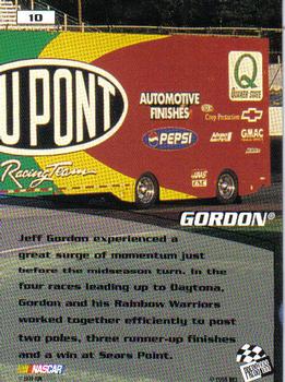 1999 Press Pass Stealth #10 Jeff Gordon Back