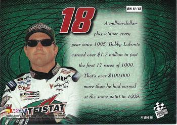 1999 Press Pass Stealth - Big Numbers #BN 11 Bobby Labonte Back