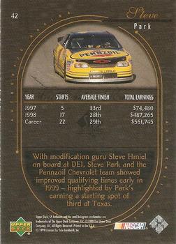 1999 SP Authentic #42 Steve Park's Car Back