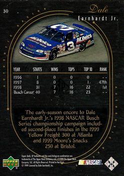 1999 SP Authentic #30 Dale Earnhardt Jr. Back