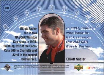 1999 Upper Deck Road to the Cup #88 Elliott Sadler Back