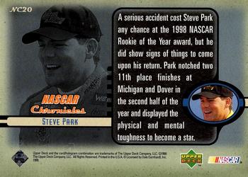 1999 Upper Deck Road to the Cup - NASCAR Chronicles #NC20 Steve Park Back