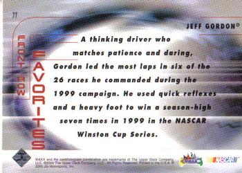 2000 Maxx #77 Jeff Gordon's Car Back
