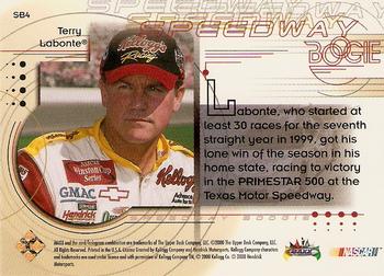 2000 Maxx - Speedway Boogie #SB4 Terry Labonte Back