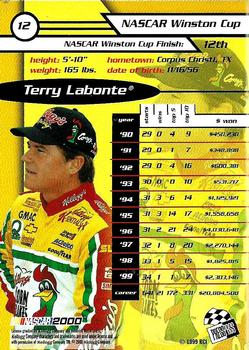 2000 Press Pass #12 Terry Labonte Back