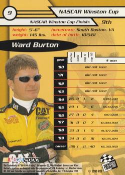 2000 Press Pass #9 Ward Burton Back