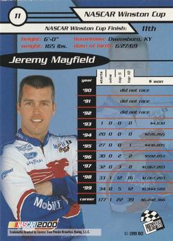 2000 Press Pass #11 Jeremy Mayfield Back