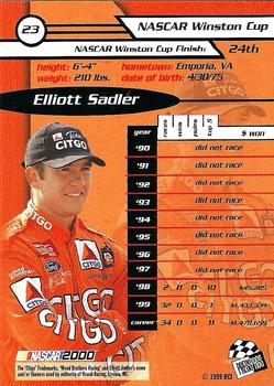 2000 Press Pass #23 Elliott Sadler Back