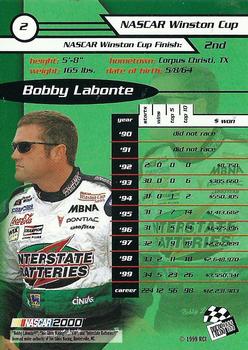 2000 Press Pass #2 Bobby Labonte Back