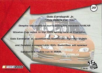 2000 Press Pass #39 Dale Earnhardt Jr. Back