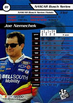 2000 Press Pass #81 Joe Nemechek Back