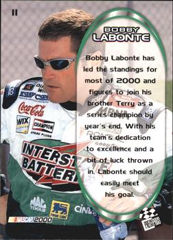 2000 Press Pass Optima #11 Bobby Labonte Back