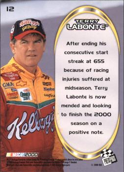 2000 Press Pass Optima #12 Terry Labonte Back