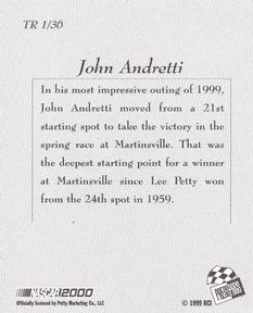 2000 Press Pass - Techno-Retro #TR 1 John Andretti Back