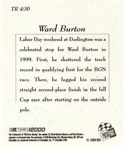2000 Press Pass - Techno-Retro #TR 4 Ward Burton Back