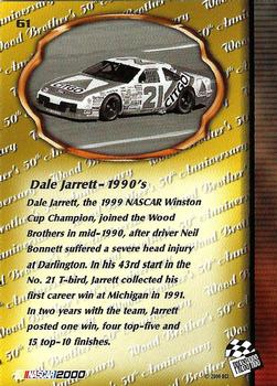 2000 Press Pass Trackside #61 Dale Jarrett Back