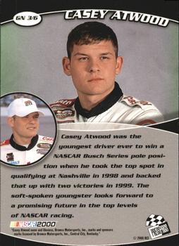 2000 Press Pass Trackside - Generation.Now #GN 3 Casey Atwood Back