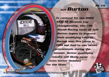 2000 Press Pass Trackside - Runnin n' Gunnin #RG 7 Jeff Burton Back