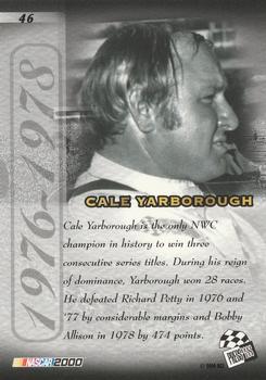 2000 Press Pass VIP #46 Cale Yarborough Back