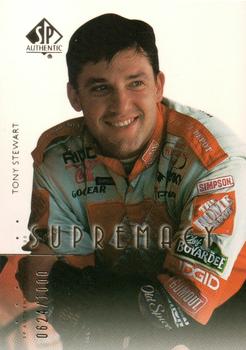 2000 SP Authentic #85 Tony Stewart Front
