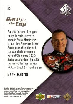 2000 SP Authentic - Race for the Cup #R5 Mark Martin Back