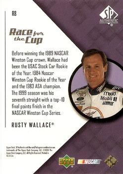 2000 SP Authentic - Race for the Cup #R8 Rusty Wallace Back