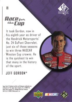 2000 SP Authentic - Race for the Cup #R1 Jeff Gordon Back