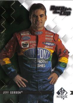 2000 SP Authentic - Race for the Cup #R1 Jeff Gordon Front